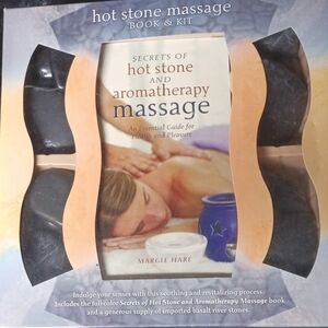 Hot Stone Massage Book & Kit by - Black Stones